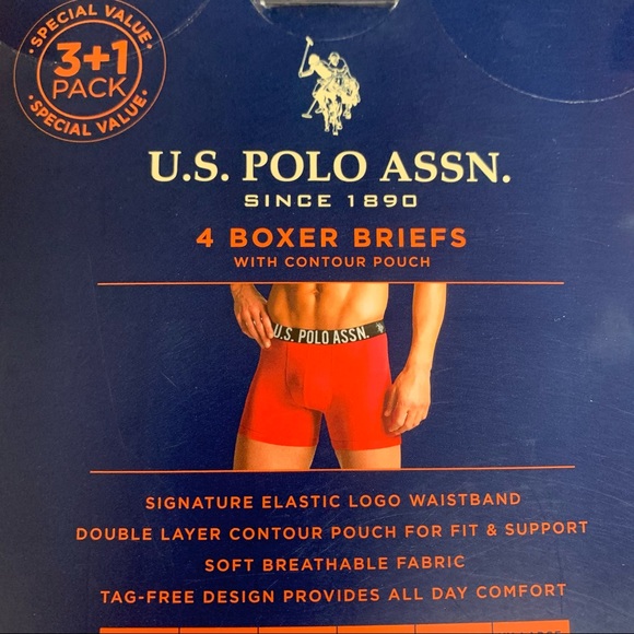 U.S. Polo Assn. Underwear & Socks Boxer Briefs Us Polo Assn 4 Pack